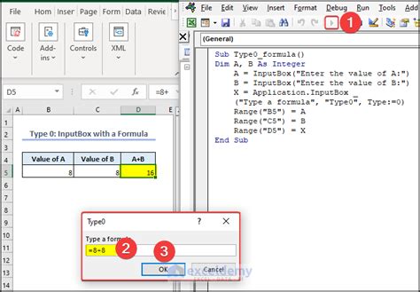 excel vba inputbox types.